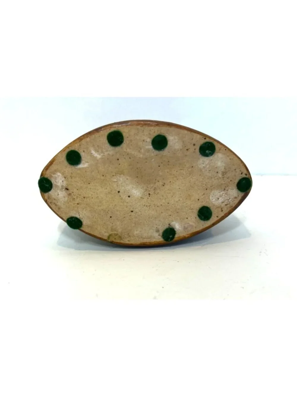 Vintage Studio Art Frog Bud Vase High Gloss Ceramic Floral Detailing Felt Pads